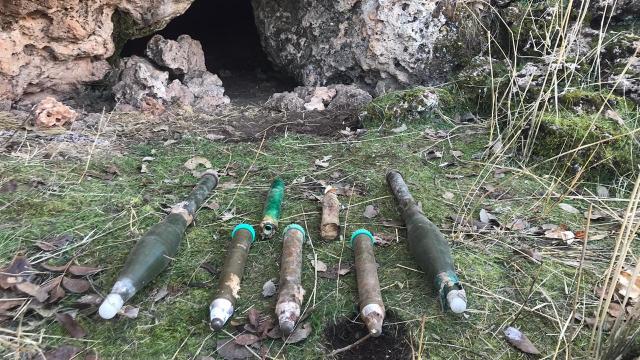 Mardinde teröristlere ait mühimmat ele geçirildi