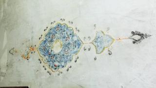 226 yıllık caminin sıvasının altından Mühr-i Süleyman motifi ortaya çıktı