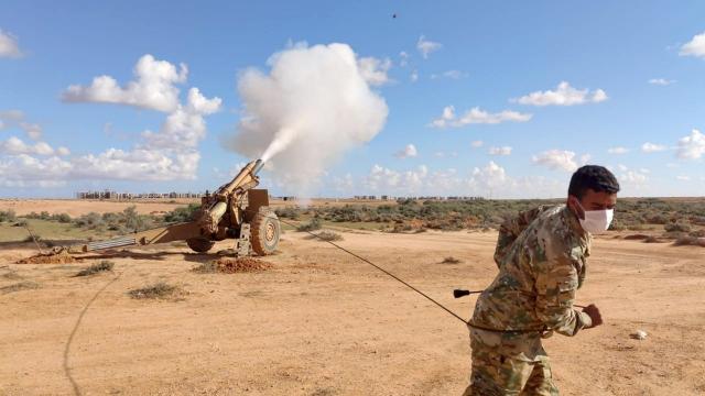 TSKdan Libyalı askerlere atış eğitimi