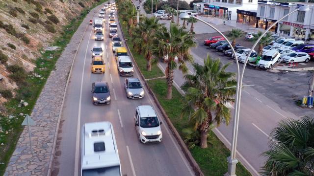 Bodrum trafiğinde yılbaşı hareketliliği