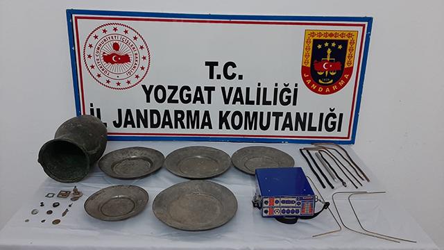Yozgatta tarihi eser operasyonunda 3 gözaltı