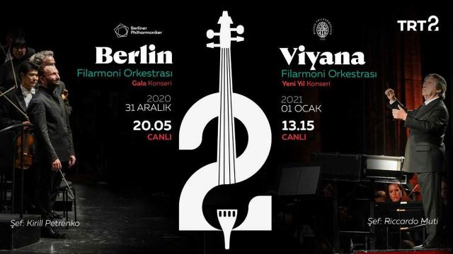Berlin ve Viyana Filarmoni Orkestrası’nın Yeni Yıl Konserleri Canlı Yayınla TRT 2’de