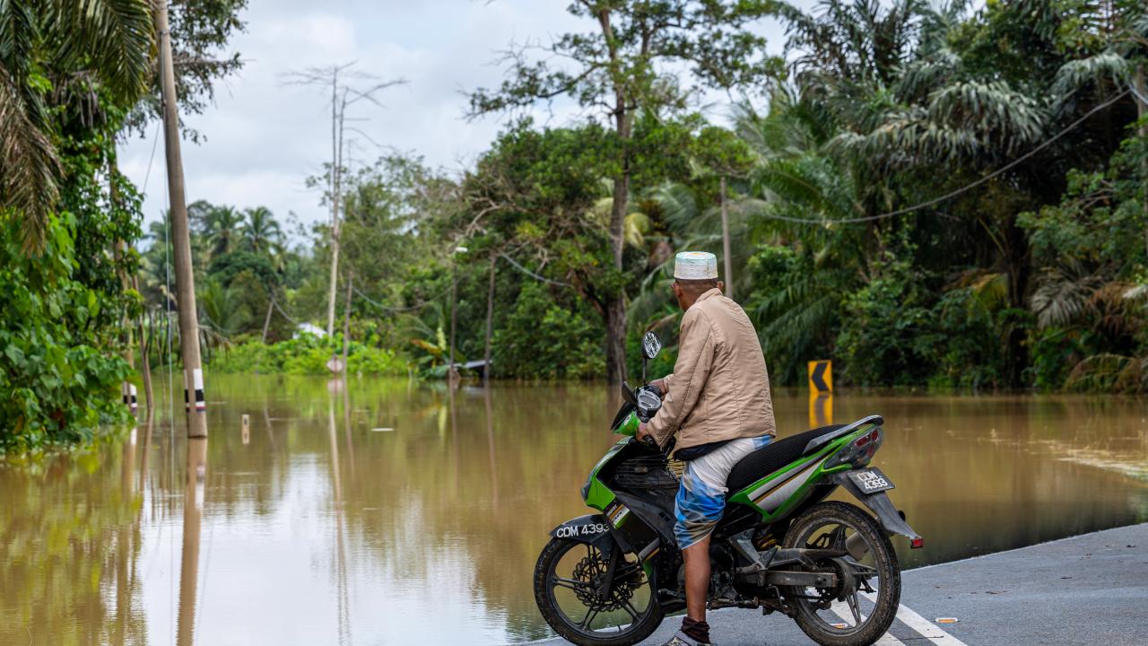 Öte yandan Pahang`a bağlı turistik kent Freaser`s Hill`deki bir tepede sağanak yağışlar, toprak kaymasına yol açtı.