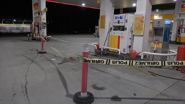 Yakıt dolumu yapılan aracı durdurmak isteyen çalışan ölümden döndü