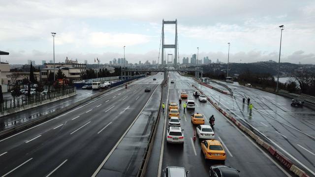 15 Temmuz Şehitler Köprüsünde kısıtlama denetimi
