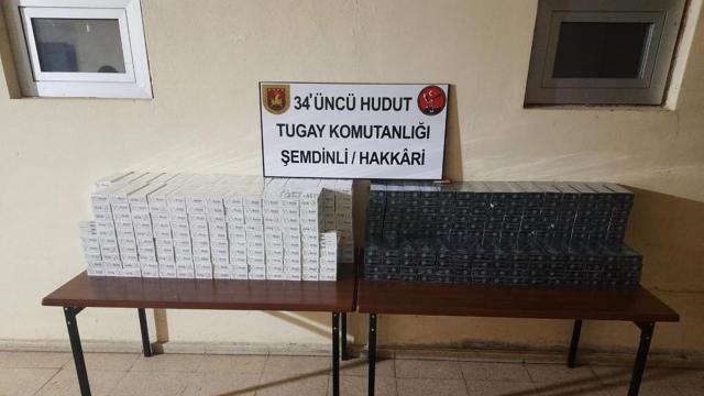 Hudut hatlarında 8 bin 879 paket kaçak sigara ele geçirildi