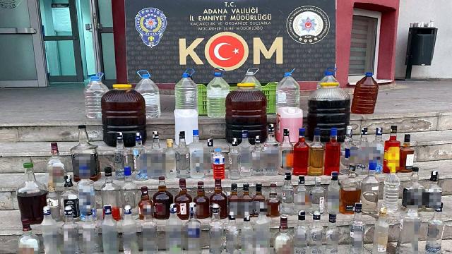 Adanada sahte içki operasyonu: 3 gözaltı
