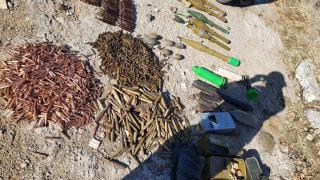 Şırnak'ta teröristlerce kullanılan çok sayıda mühimmat ele geçirildi