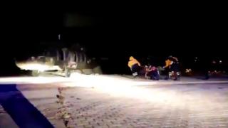 Polis helikopteri kalp krizi geçiren hastanın imdadına yetişti