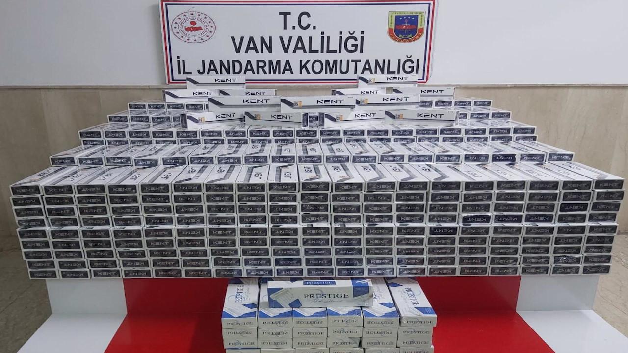 Van'da 8 bin 500 paket kaçak sigara ele geçirildi