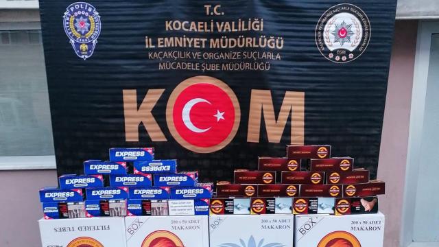 Kocaelide 5 iş yerine kaçak tütün operasyonu