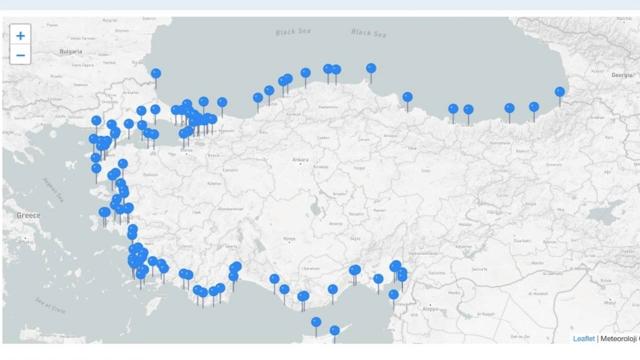 Denizciler için meteorolojik bilgiler tek sayfada toplandı
