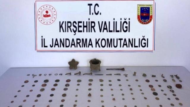 Kırşehirde tarihi eser operasyonu: 3 gözaltı