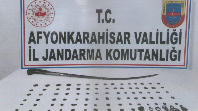 Afyonkarahisarda tarihi eser operasyonu: 2 gözaltı