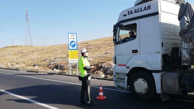 Şanlıurfada ağır vasıtaların şehir merkezine girişi kısıtlandı