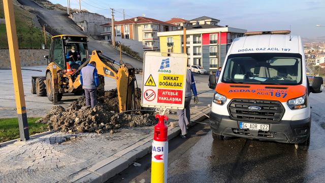 Sakaryada doğalgaz boru hattında patlama