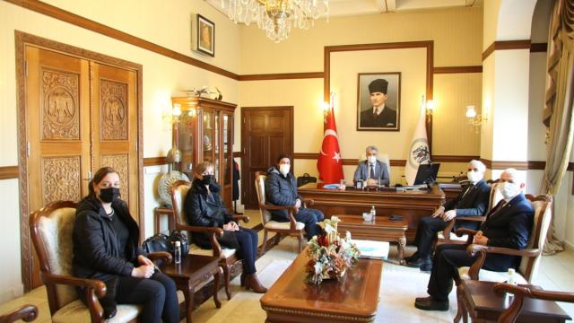 DATÜB heyeti Erzincan Valisi Mehmet Makası ziyaret etti