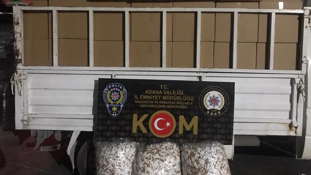 Adanada 2 milyon 740 bin kaçak makaron ele geçirildi