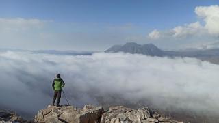 Sis altında Rahva Ovası ve Atatürk Dağı