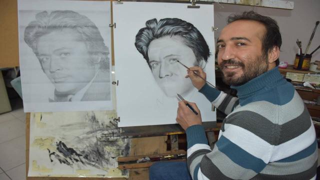 Gece güvenlik görevlisi gündüz ressam