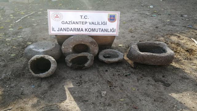 Gaziantepte tarihi eser niteliğinde 7 işlemeli taş ele geçirildi