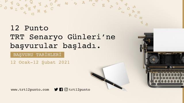 '12 Punto TRT Senaryo Günleri' başvuruları başladı