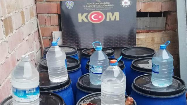 Malatyada 525 litre sahte içki ele geçirildi: 1 gözaltı