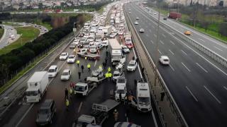 TEM Otoyolu'nda zincirleme kaza