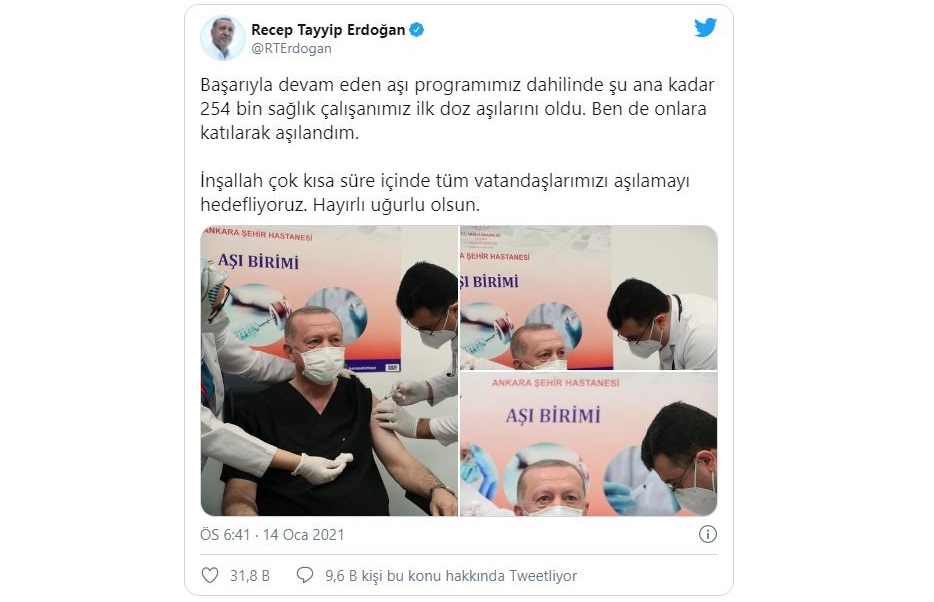 "Ben de onlara katılarak aşılandım"