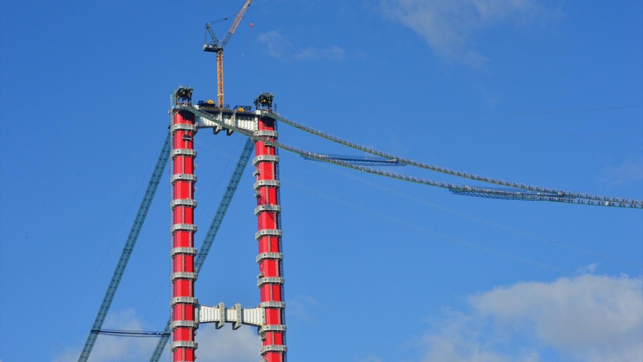 1915 Çanakkale Köprüsü`nün kedi yolu çalışmaları tamamlandı. 