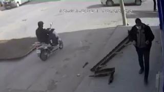 Çatıyı son anda fark eden kişi ölümden döndü