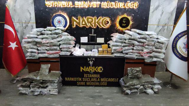 İstanbulda 108 kilo uyuşturucu ele geçirildi: 9 tutuklama
