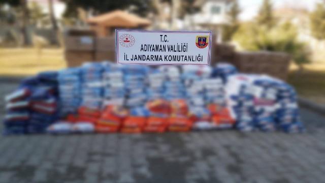 Adıyamanda yüklü miktarda sahte temizlik ürünü ele geçirdi