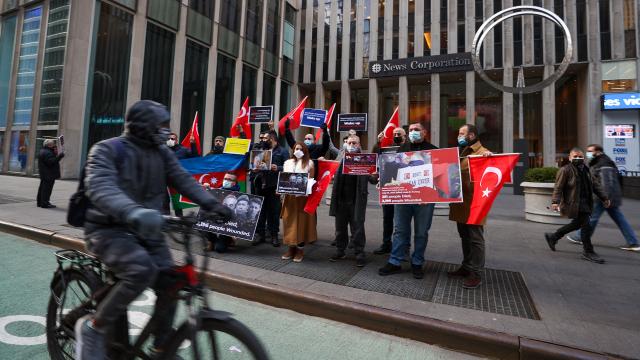 ABDde Türklerden WSJye protesto