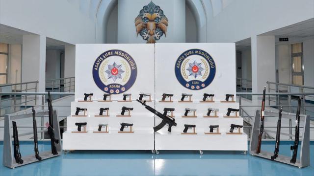 Adanadaki denetimlerde 37 silah ele geçirildi