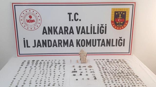 Ankarada tarihi eser operasyonu: 2 gözaltı