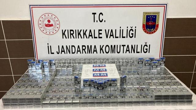 Kırıkkalede yem taşıyan araçta kaçak sigara ele geçirildi