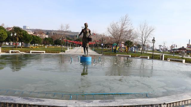 Tekirdağda soğuk hava etkili oluyor