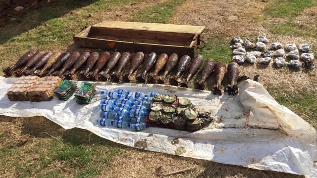Tel Abyadda 262 kilo patlayıcı ele geçirildi
