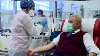 Türk Kızılay'a 22 yılda 60 kez kan bağışı yaptı