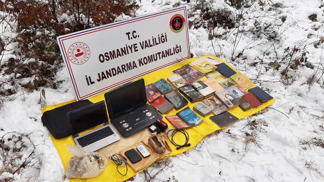 Amanoslarda PKKnın cephaneliği ele geçirildi