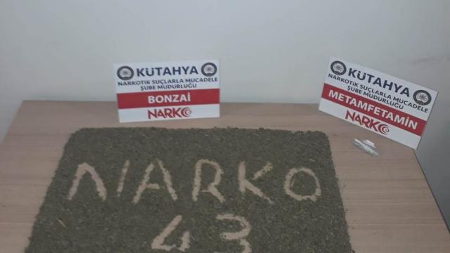 Kütahyada çeşitli uyuşturucu madde ele geçirildi
