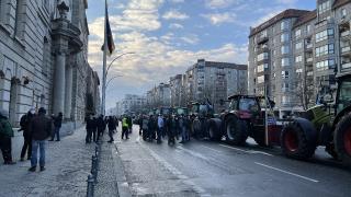 Almanya'da traktörlü protesto