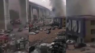 Çin'de doğal gaz hattında patlama