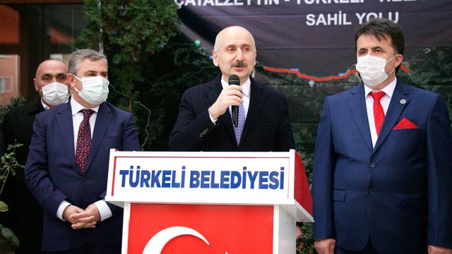 Bakan Karaismailoğlu, Sinop-Ayancık kara yolunda incelemelerde bulundu