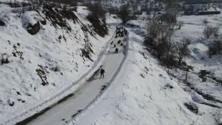 Bingöllüler karın tadını doyasıya çıkarıyor