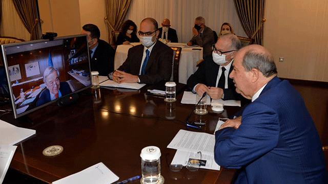 KKTC Cumhurbaşkanı Tatardan Guterrese "Kıbrısta iki devletli çözüm" mesajı