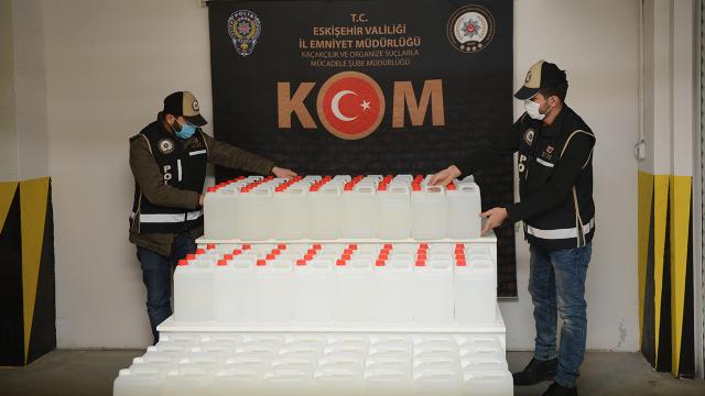 Eskişehirde sahte içki operasyonu