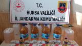 Bursa'da 31,5 litre sahte içki ele geçirildi