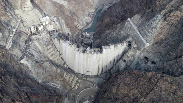 Yusufeli Barajı gövde inşaatının yüzde 96sı tamamlandı